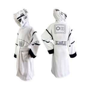 Star Wars Original Stormtrooper Fleece Bathrobe Stormtrooper White
