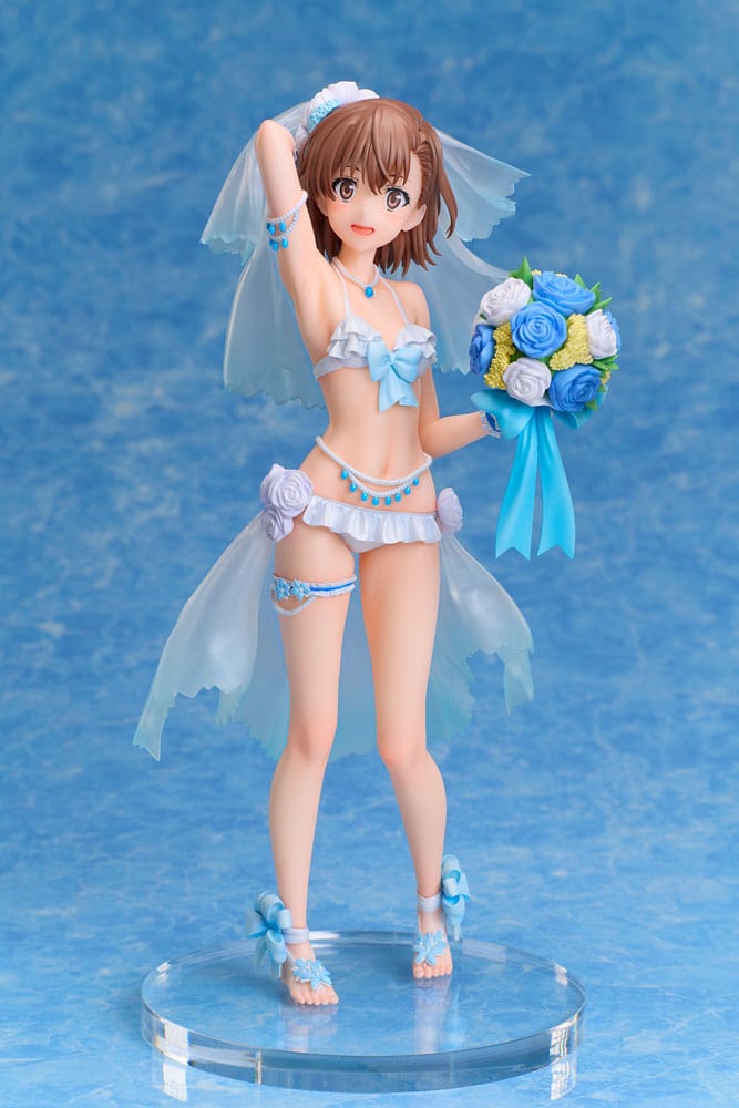 A Certain Scientific Railgun T PVC Statue 1/7 Mikoto Misaka Wedding Swimsuit Ver. 25 cm - Image 2