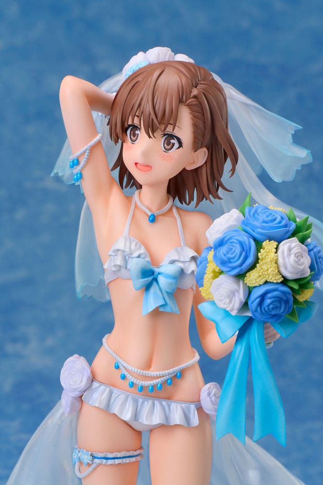 A Certain Scientific Railgun T PVC Statue 1/7 Mikoto Misaka Wedding Swimsuit Ver. 25 cm - Image 9