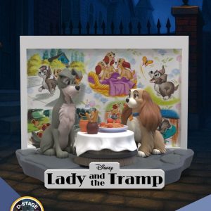 Disney D-Stage PVC Statue Lady and the Tramp 12 cm