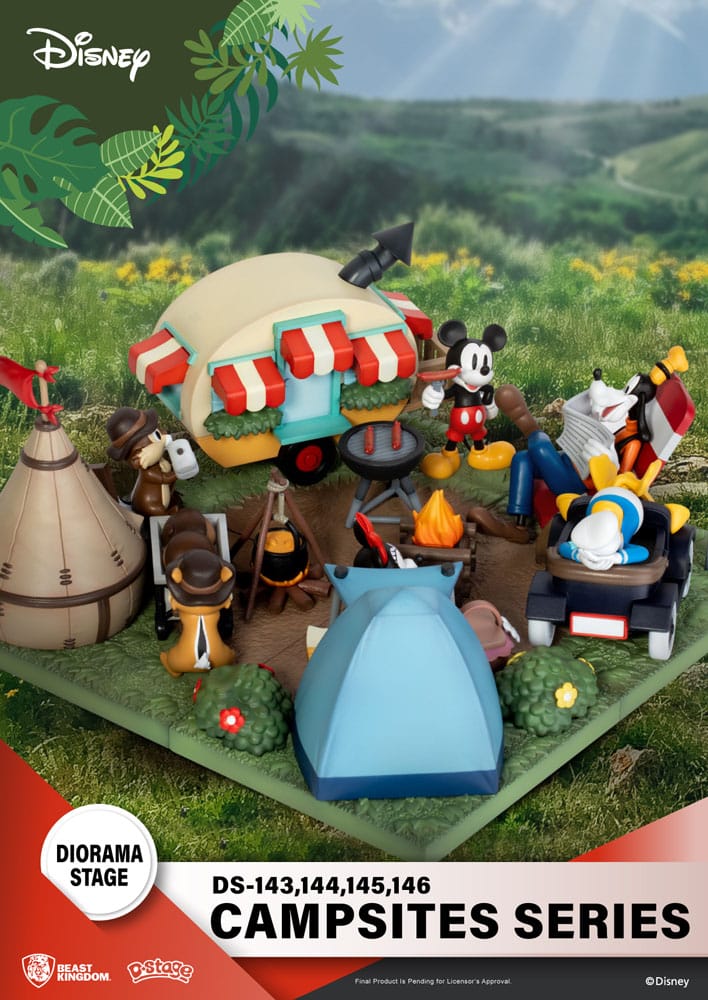 Disney D-Stage Campsite Series PVC Diorama Mickey Mouse 10 cm - Image 3