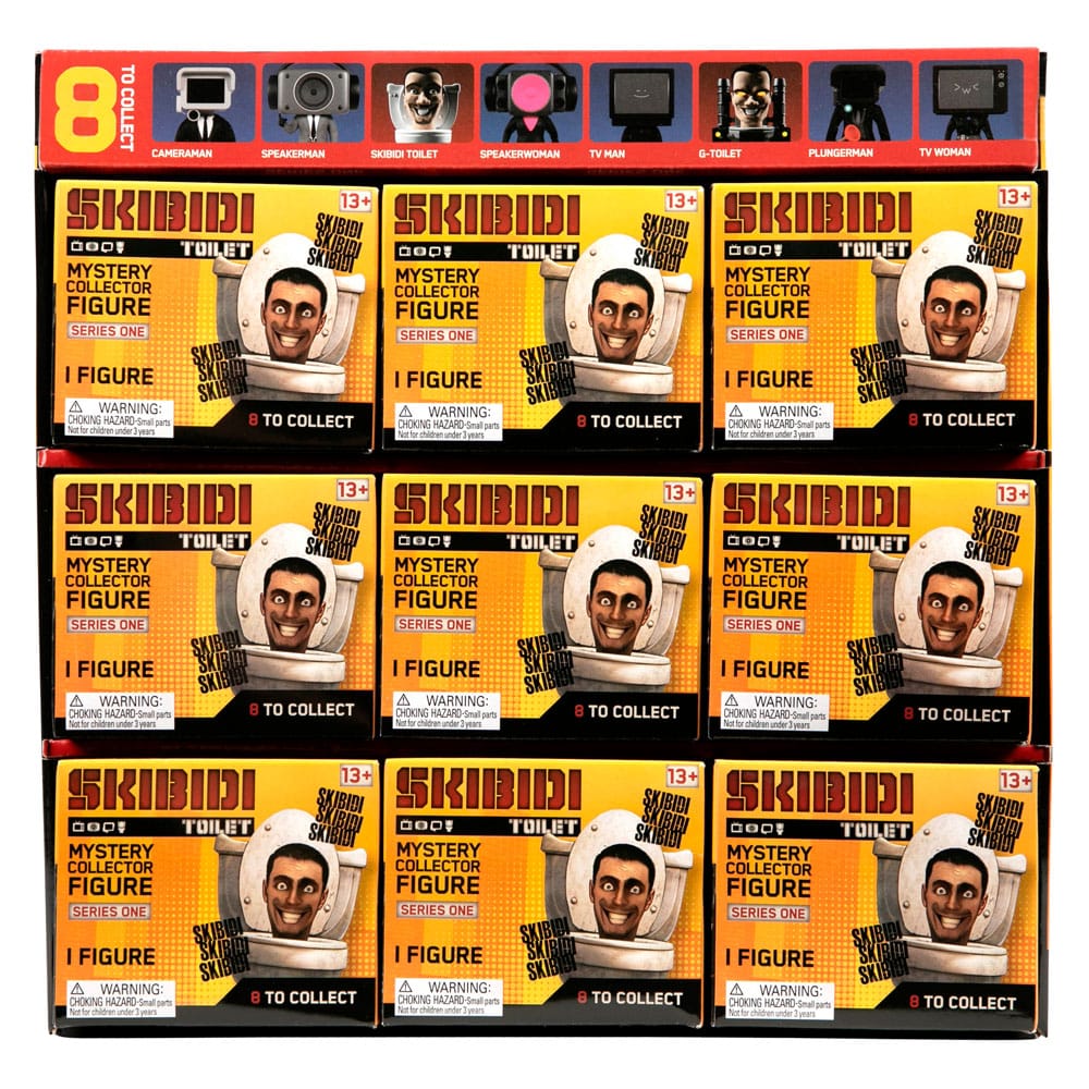 Skibidi Toilet Figures 11 cm Series 1 Display (9) - Image 3