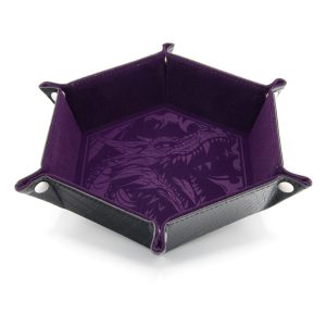 CritStones Folding Dice Tray Dragon Skin Edition Purple