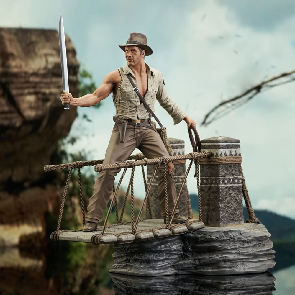 Indiana Jones and the Temple of Doom Deluxe Gallery PVC Statue Rope Bridge 28 cm - Image 4