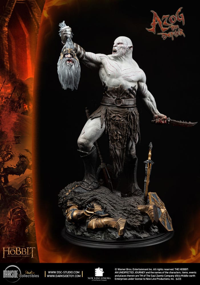 The Hobbit QS Series Statue 1/4 Azog The Defiler John Howe Signature Edition Edition 68 cm - Image 4