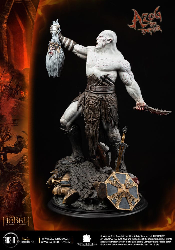 The Hobbit QS Series Statue 1/4 Azog The Defiler John Howe Signature Edition Edition 68 cm - Image 5