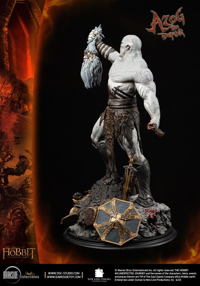 The Hobbit QS Series Statue 1/4 Azog The Defiler John Howe Signature Edition Edition 68 cm - Image 6