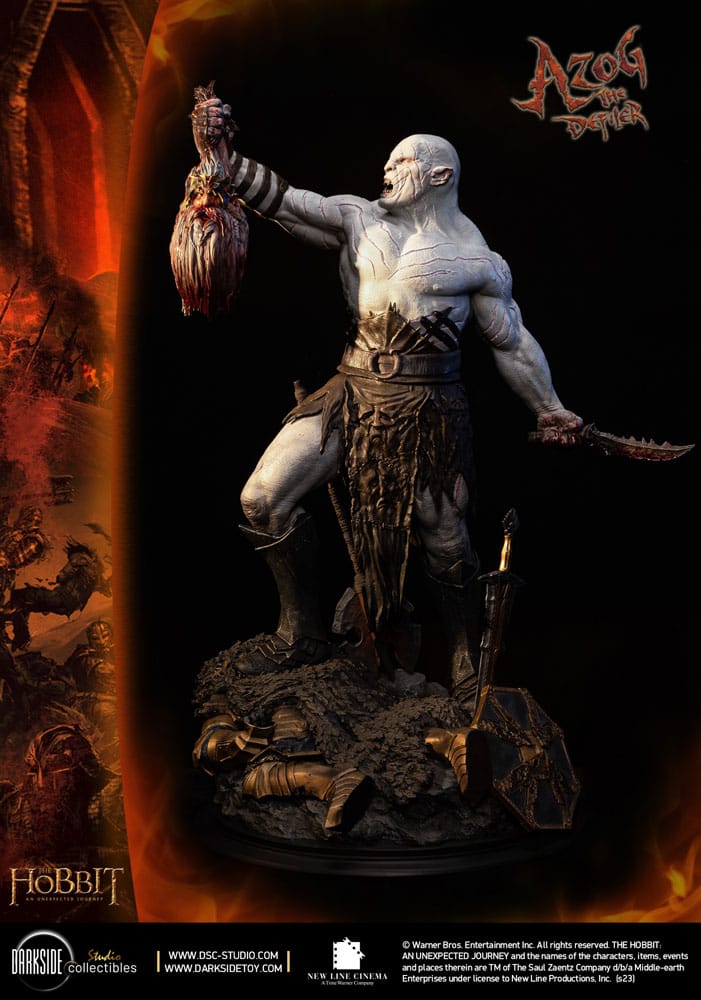 The Hobbit QS Series Statue 1/4 Azog The Defiler John Howe Signature Edition Edition 68 cm - Image 11