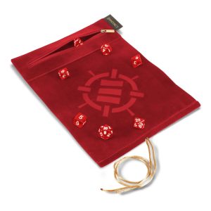 Enhance Tabletop Roll on a Scroll Bag with Dice Red