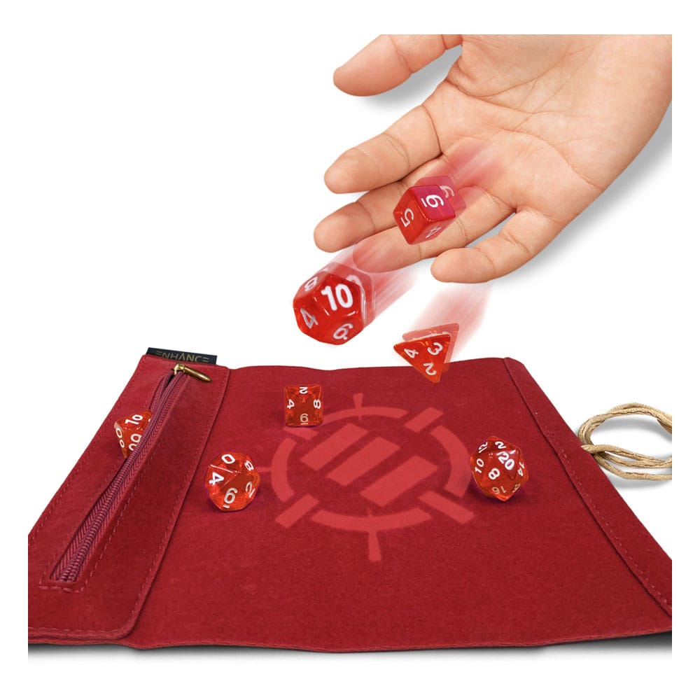 Enhance Tabletop Roll on a Scroll Bag with Dice Red - Image 3