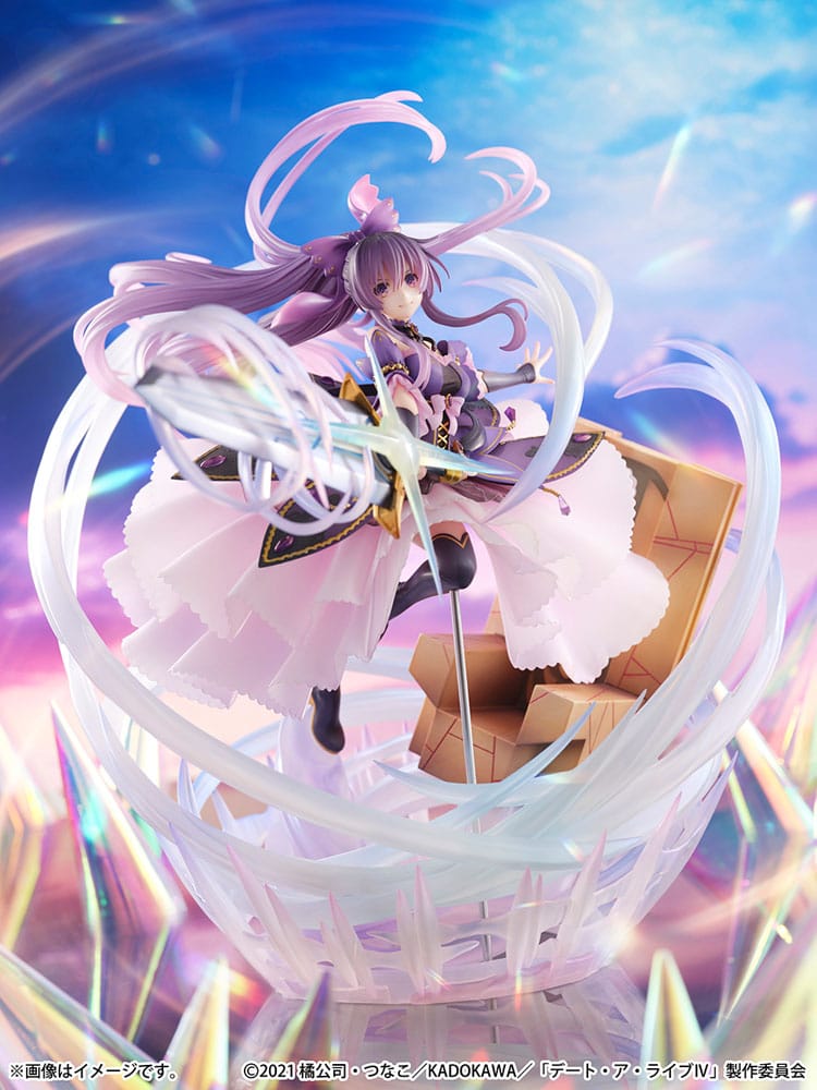 Date A Live IV SHIBUYA SCRAMBLE FIGURE PVC Statue 1/6 Tohka Yatogami Princess Amethyst Dress Ver. 32 cm - Image 9