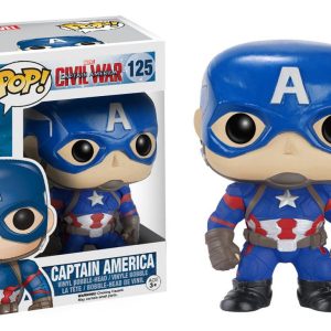 Captain America Civil War POP! Vinyl Bobble-Head Captain America 10 cm