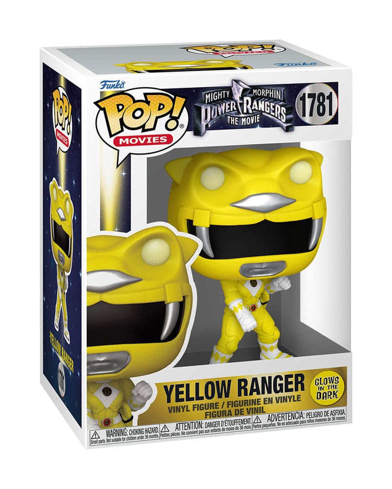 Mighty Morphin Power Rangers: The Movie POP! Movies Vinyl Figures Yellow Ranger (GITD) 9 cm - Image 3