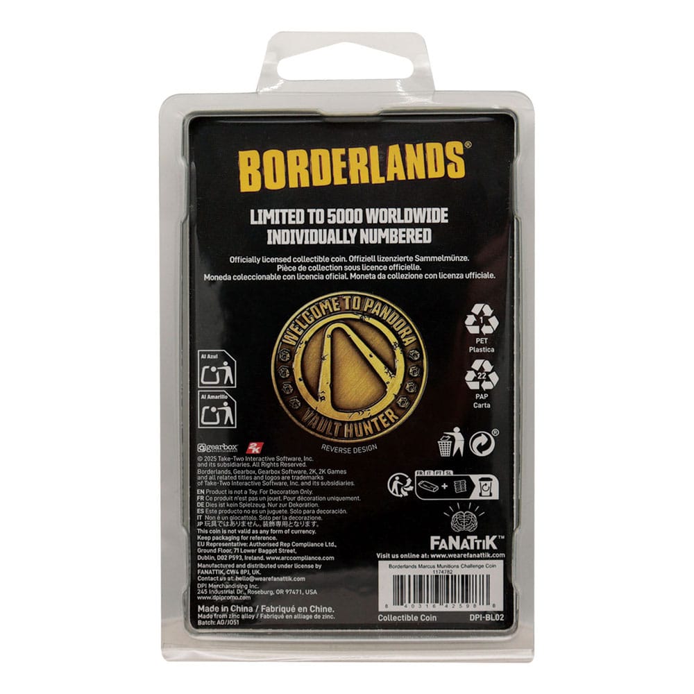 Borderlands Collectable Coin Marcus Munitions Limited Edition - Image 3