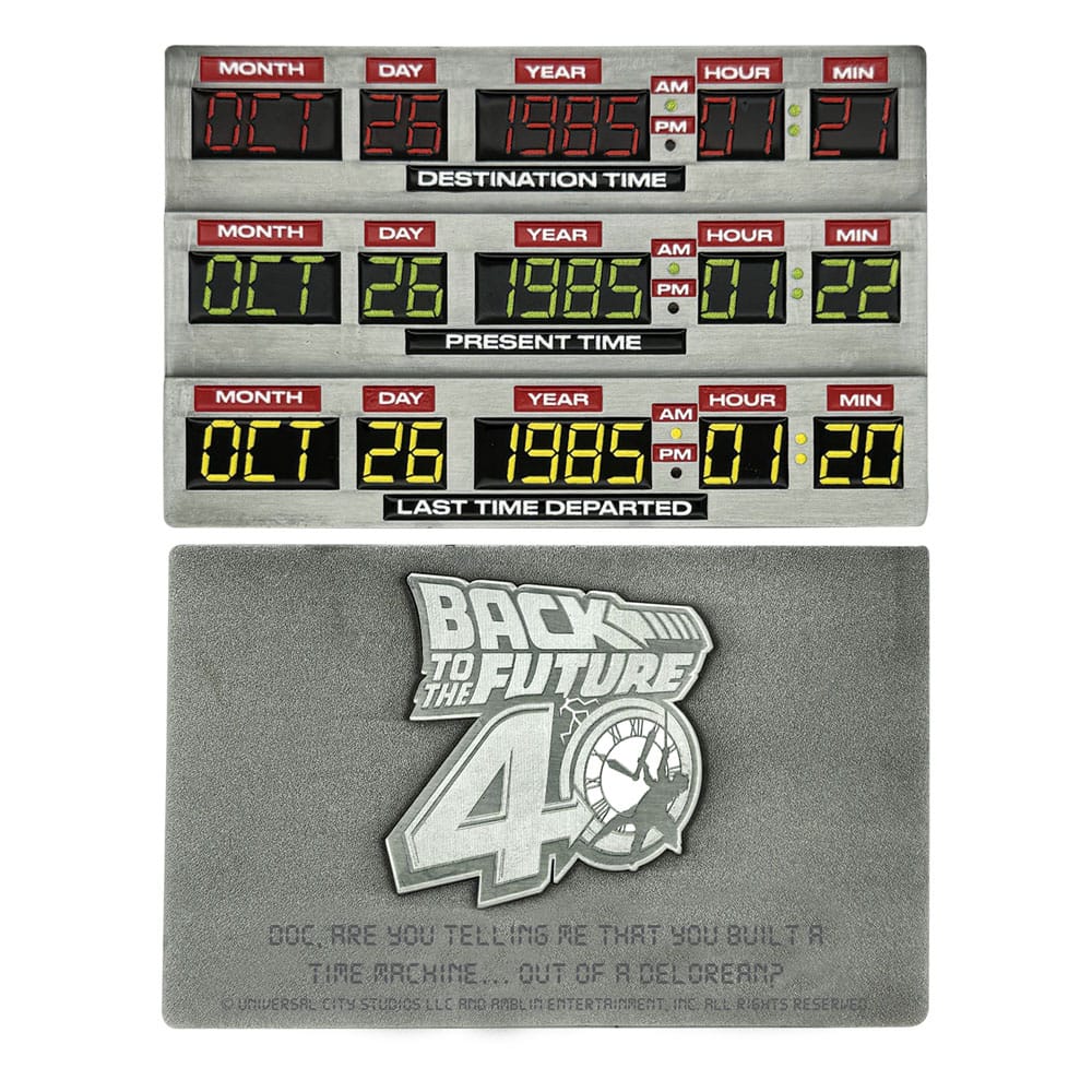 Back To The Future Ingot 40th Anniversary Time Circuits Limited Edition - Image 5