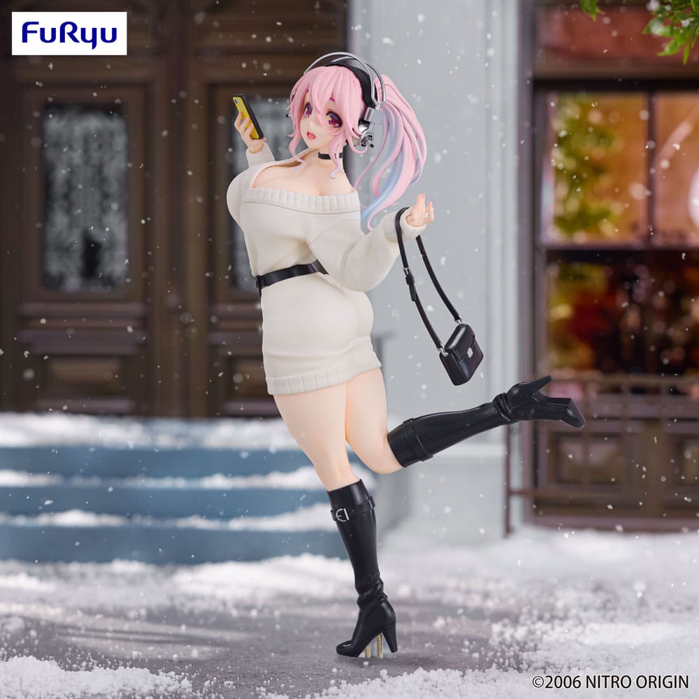 Super Sonico Trio-Try-iT PVC Statue Winter Memory Ver. 21 cm - Image 7