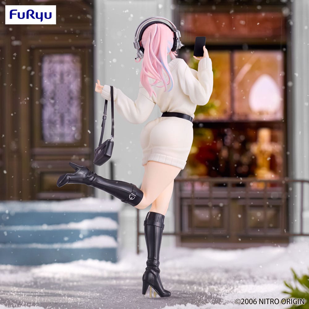 Super Sonico Trio-Try-iT PVC Statue Winter Memory Ver. 21 cm - Image 8