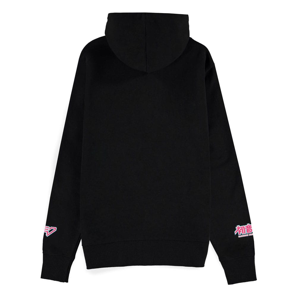 Hatsune Miku Zipper Hoodie Black Size XL - Image 2