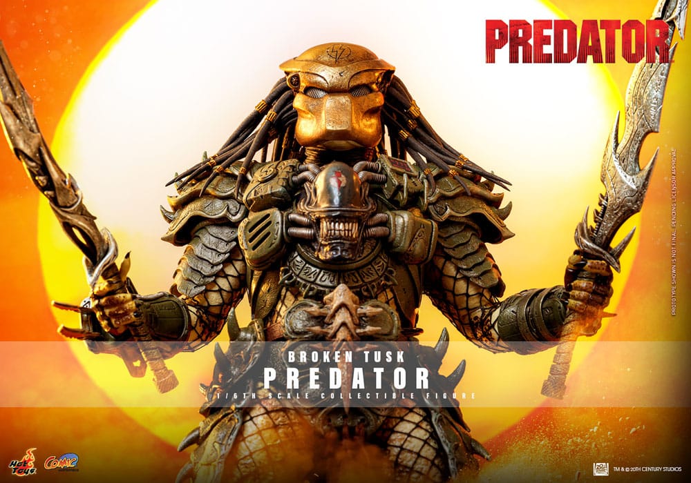 Alien vs. Predator Comic Masterpiece Action Figure 1/6 Broken Tusk Predator 35 cm - Image 2