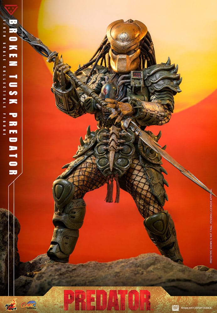 Alien vs. Predator Comic Masterpiece Action Figure 1/6 Broken Tusk Predator 35 cm - Image 3