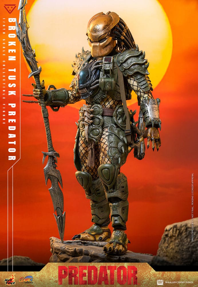 Alien vs. Predator Comic Masterpiece Action Figure 1/6 Broken Tusk Predator 35 cm - Image 4