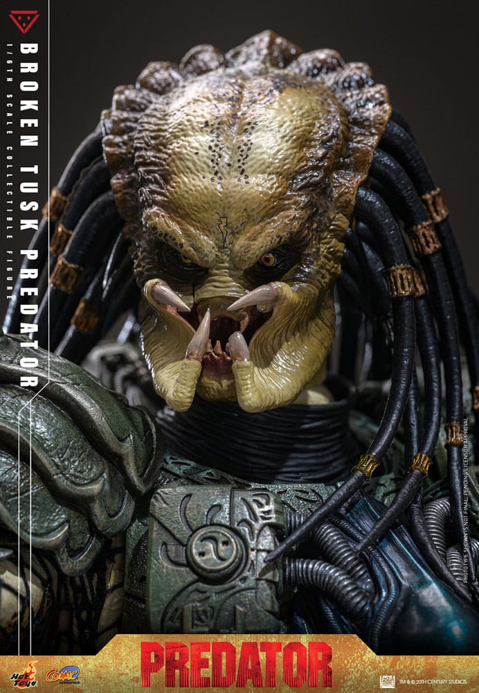 Alien vs. Predator Comic Masterpiece Action Figure 1/6 Broken Tusk Predator 35 cm - Image 5