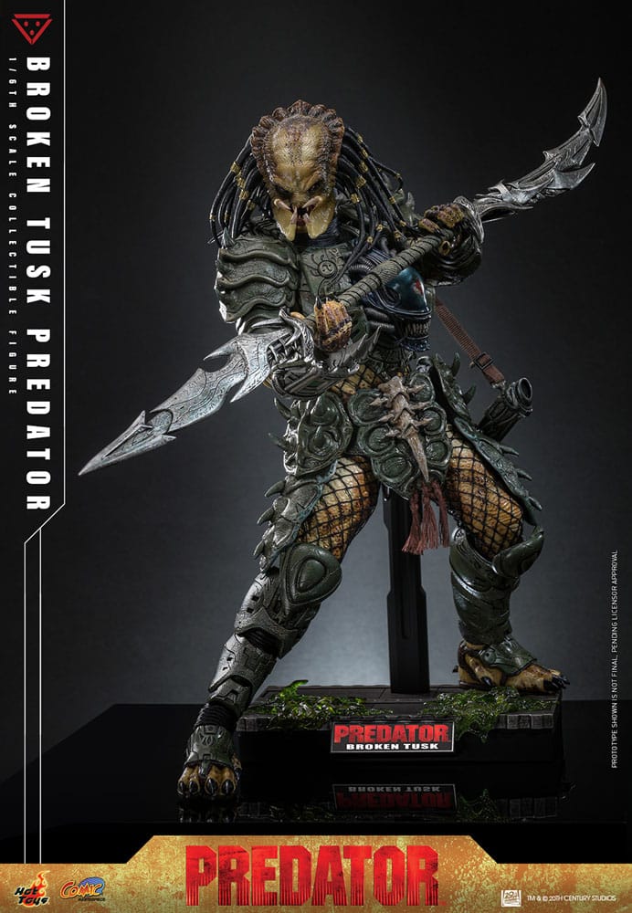 Alien vs. Predator Comic Masterpiece Action Figure 1/6 Broken Tusk Predator 35 cm - Image 7