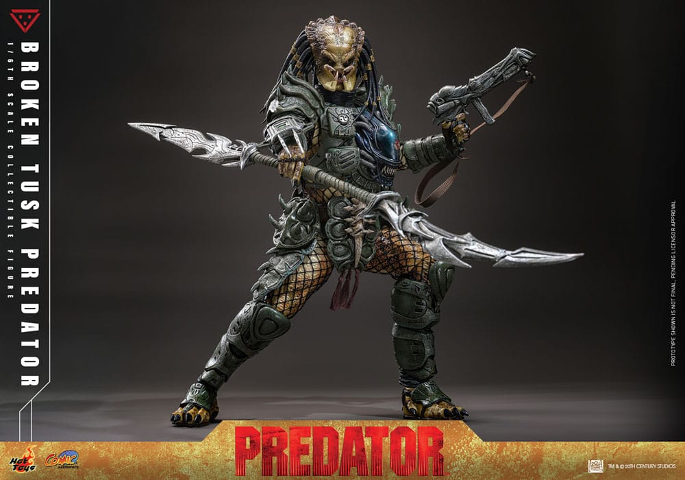 Alien vs. Predator Comic Masterpiece Action Figure 1/6 Broken Tusk Predator 35 cm - Image 9