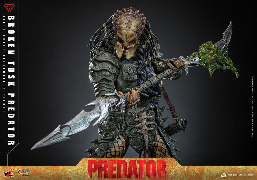 Alien vs. Predator Comic Masterpiece Action Figure 1/6 Broken Tusk Predator 35 cm - Image 11