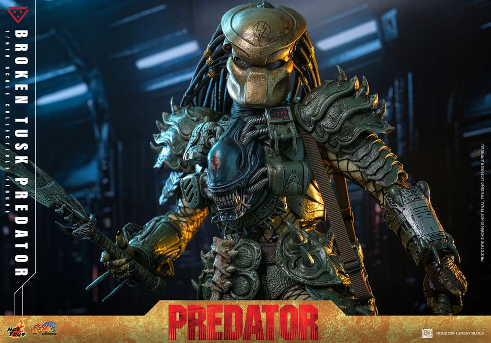 Alien vs. Predator Comic Masterpiece Action Figure 1/6 Broken Tusk Predator 35 cm - Image 14