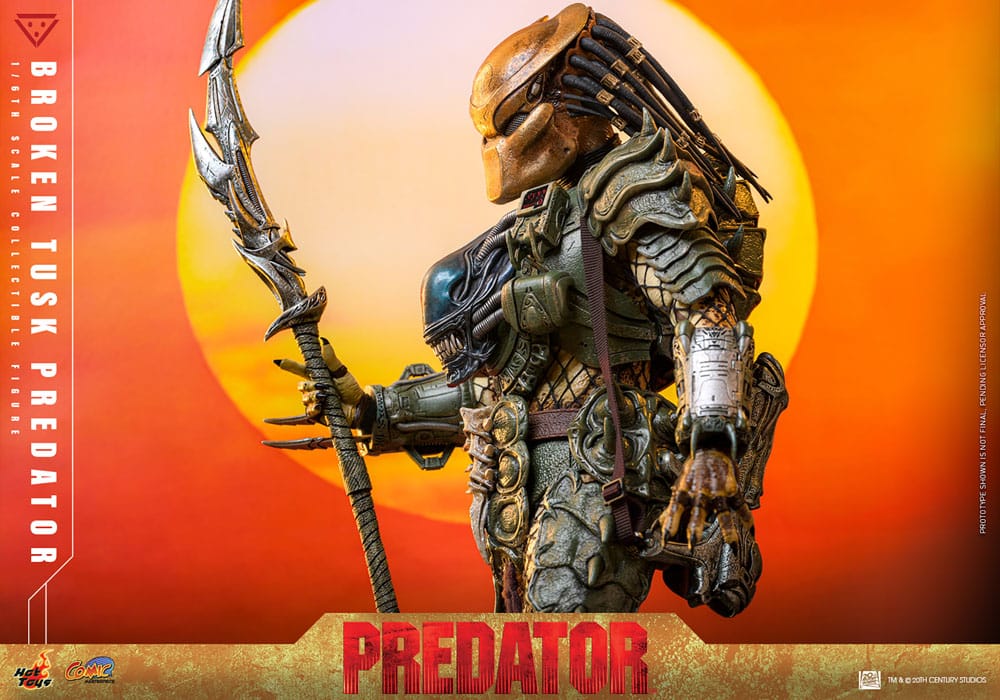 Alien vs. Predator Comic Masterpiece Action Figure 1/6 Broken Tusk Predator 35 cm - Image 15
