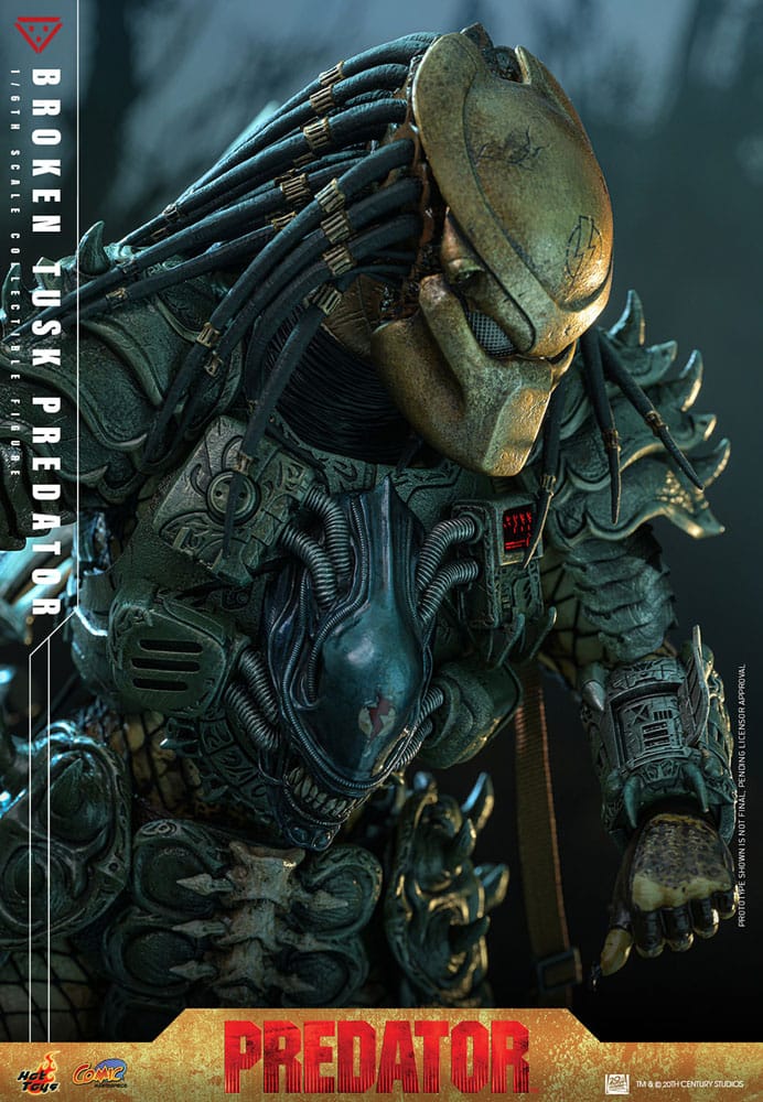 Alien vs. Predator Comic Masterpiece Action Figure 1/6 Broken Tusk Predator 35 cm - Image 18