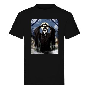 Scream T-Shirt Ghost Face Hearts Size M