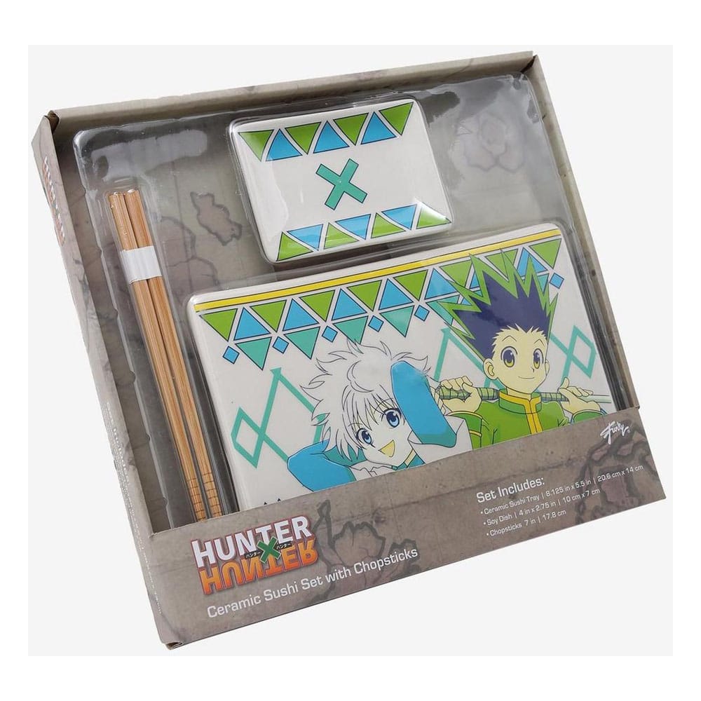 Hunter x Hunter Ceramic Sushi Set with Chopsticks Gon & Killua - Image 2