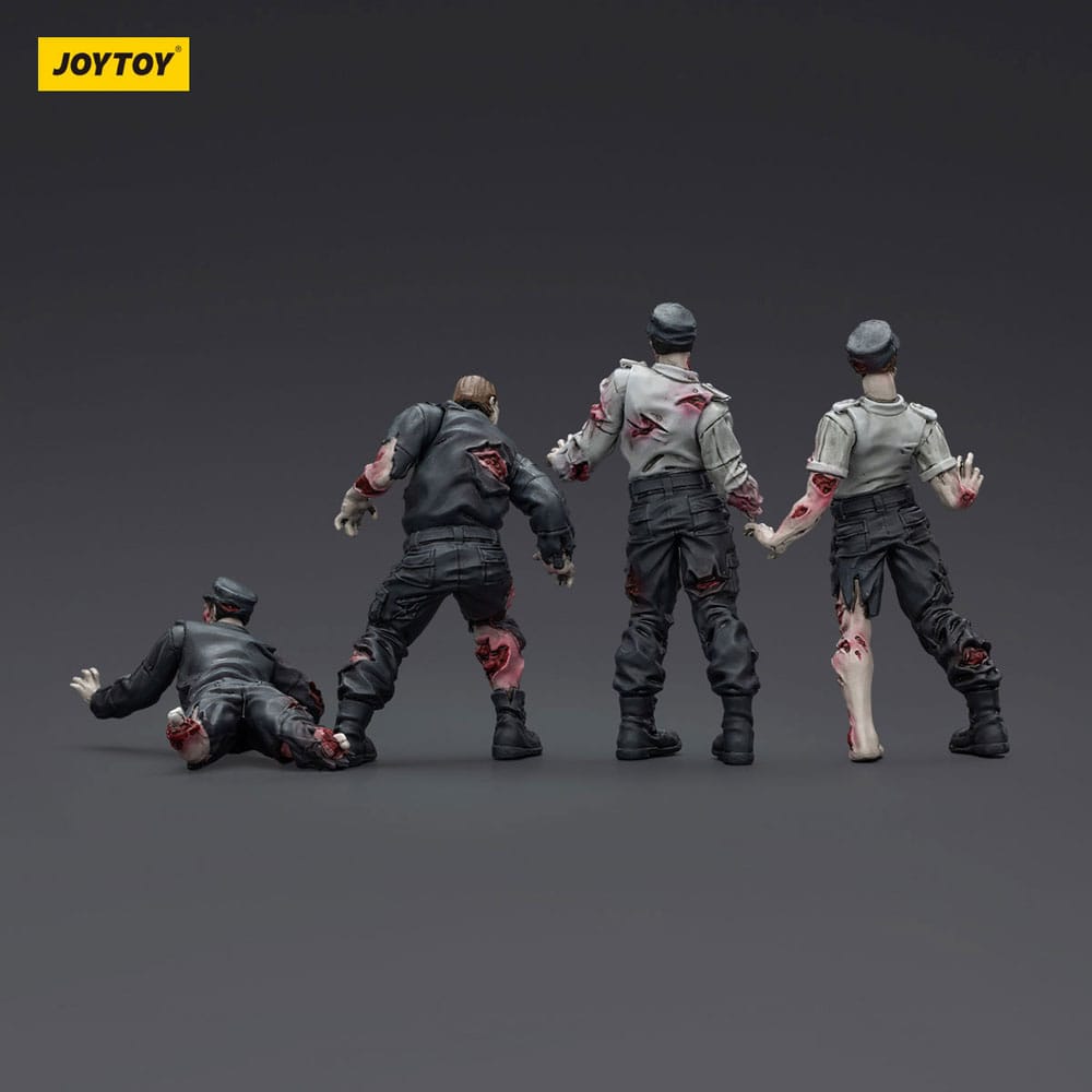 Zombie Dark Source Action Figures 4-Pack Security Guards 8 cm - Image 4