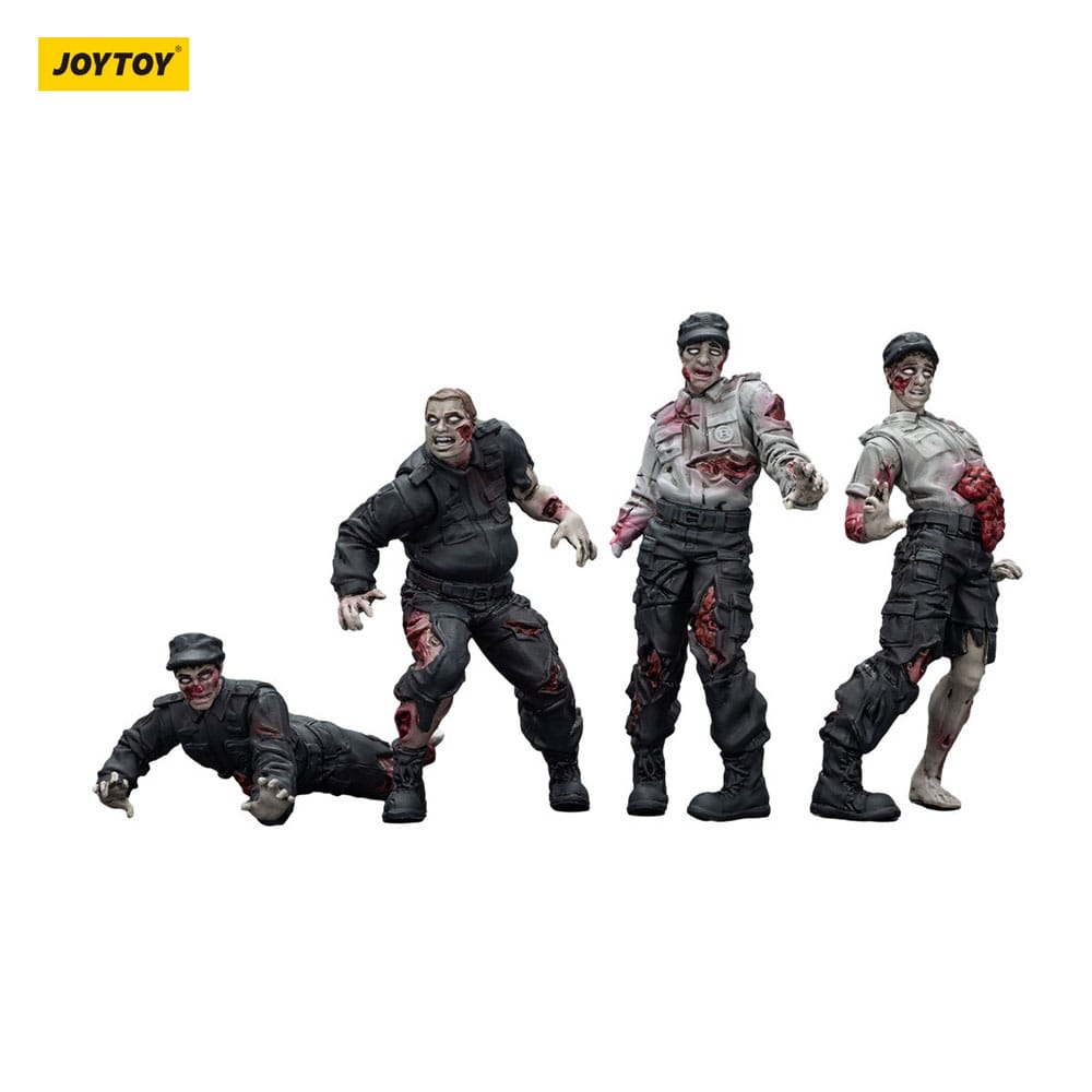 Zombie Dark Source Action Figures 4-Pack Security Guards 8 cm - Image 8