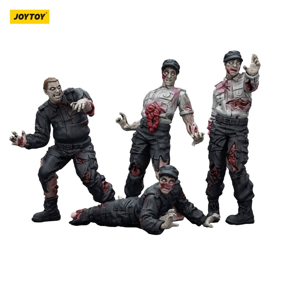 Zombie Dark Source Action Figures 4-Pack Security Guards 8 cm - Image 10