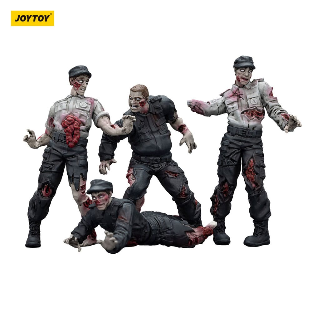 Zombie Dark Source Action Figures 4-Pack Security Guards 8 cm - Image 11
