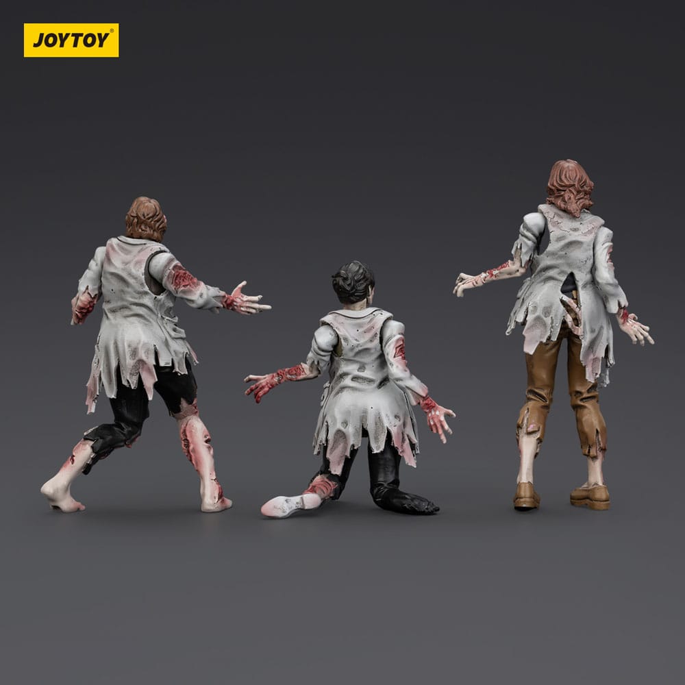 Zombie Dark Source Action Figures 3-Pack Scientists (Female) 8 cm - Image 3