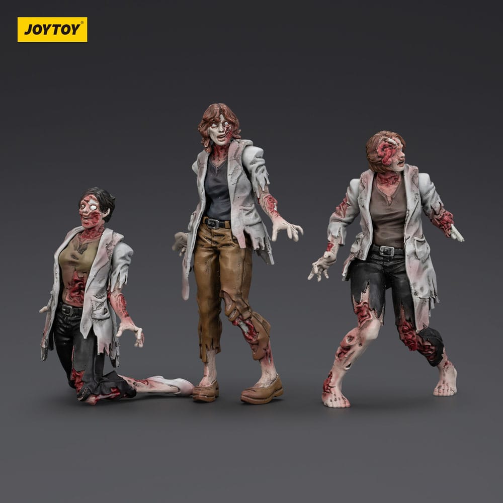 Zombie Dark Source Action Figures 3-Pack Scientists (Female) 8 cm - Image 5