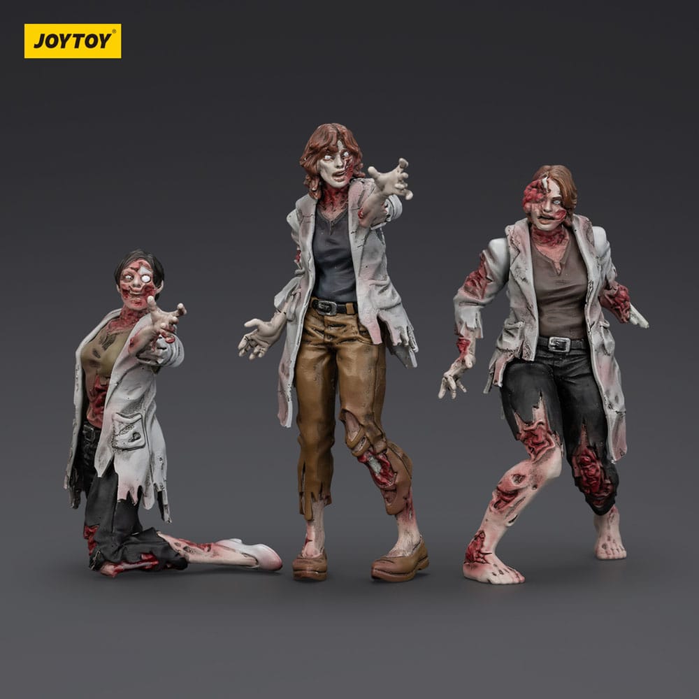 Zombie Dark Source Action Figures 3-Pack Scientists (Female) 8 cm - Image 6