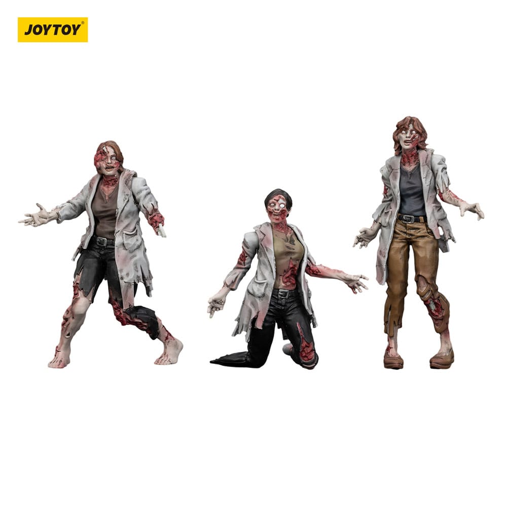 Zombie Dark Source Action Figures 3-Pack Scientists (Female) 8 cm - Image 7