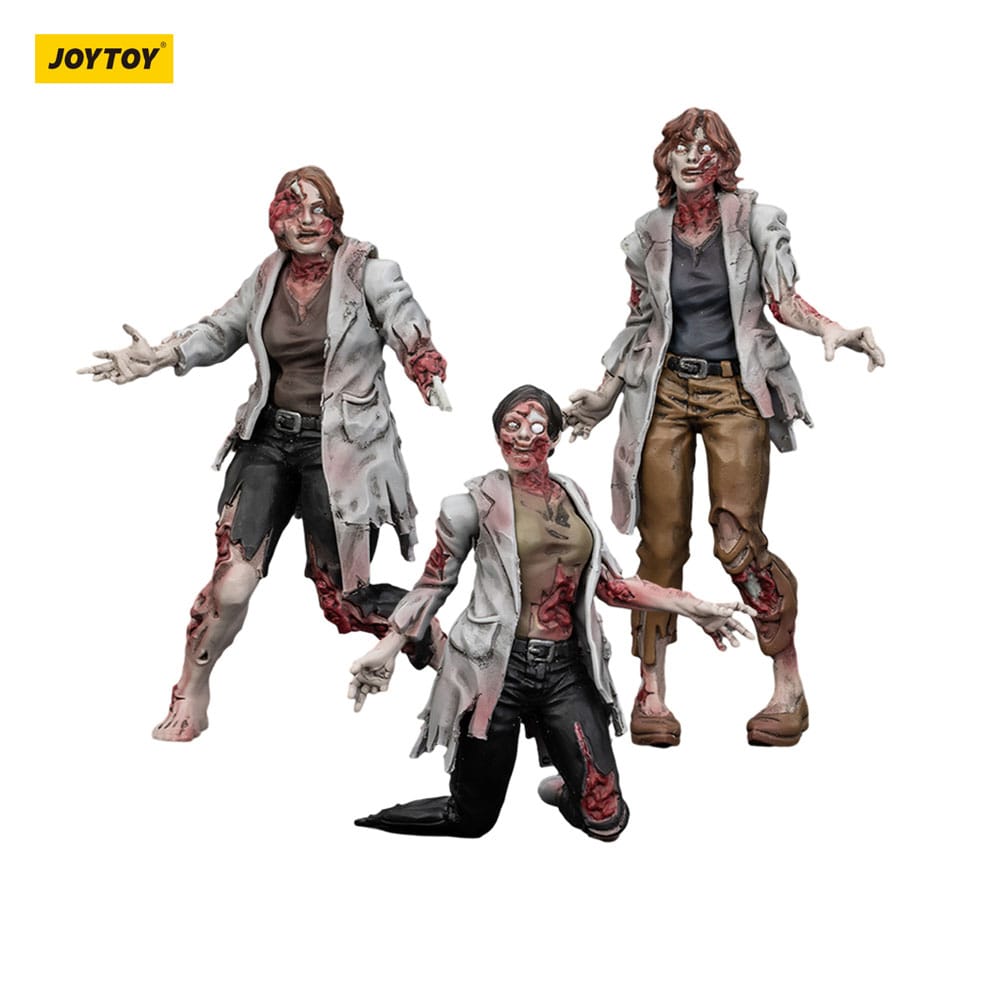Zombie Dark Source Action Figures 3-Pack Scientists (Female) 8 cm - Image 9