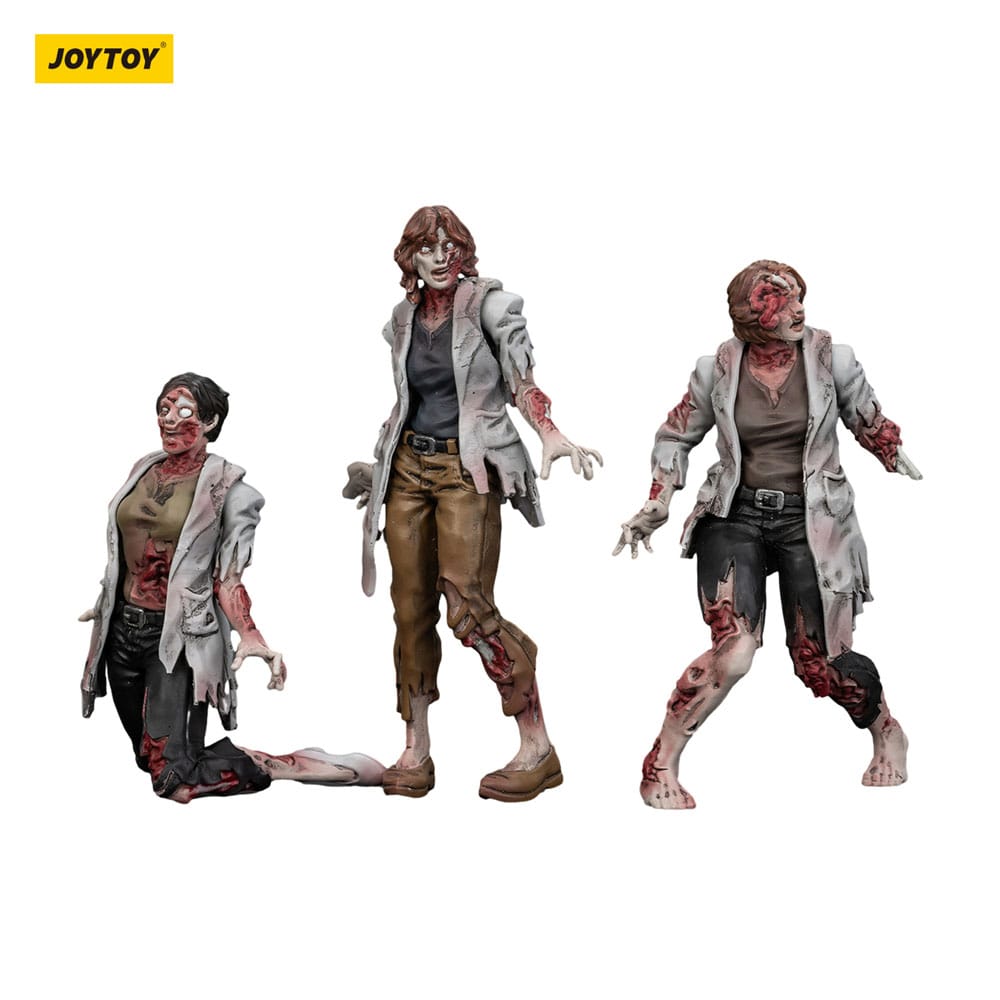 Zombie Dark Source Action Figures 3-Pack Scientists (Female) 8 cm - Image 10