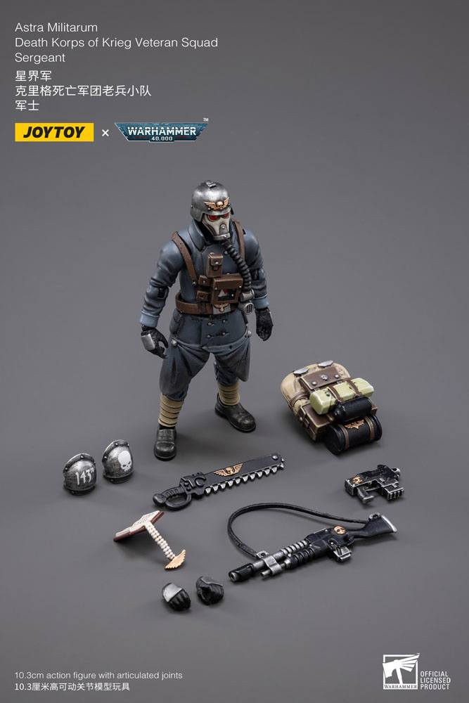 Warhammer 40k Action Figure 1/18 Death Korps of Krieg Veteran Squad Sergeant 10 cm - Image 5