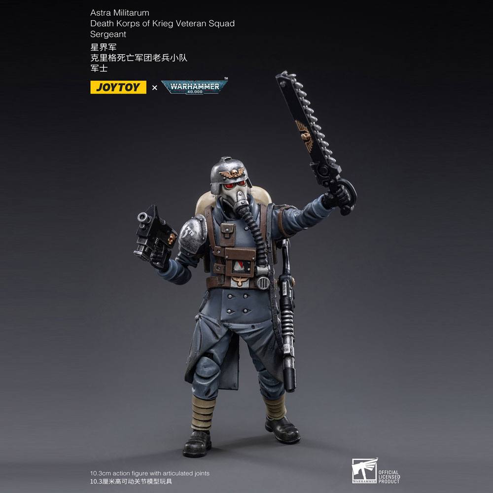 Warhammer 40k Action Figure 1/18 Death Korps of Krieg Veteran Squad Sergeant 10 cm - Image 6
