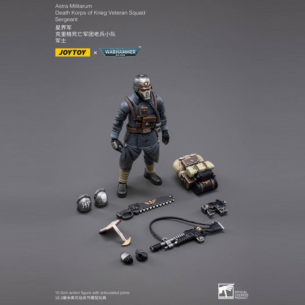 Warhammer 40k Action Figure 1/18 Death Korps of Krieg Veteran Squad Sergeant 10 cm - Image 8