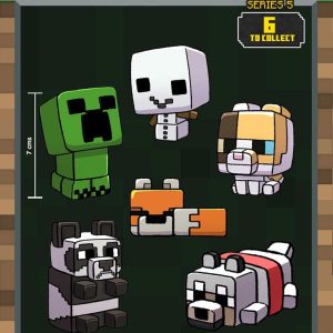 Minecraft Squishme Anti-Stress Figures 7 cm Series 5 Display (16)