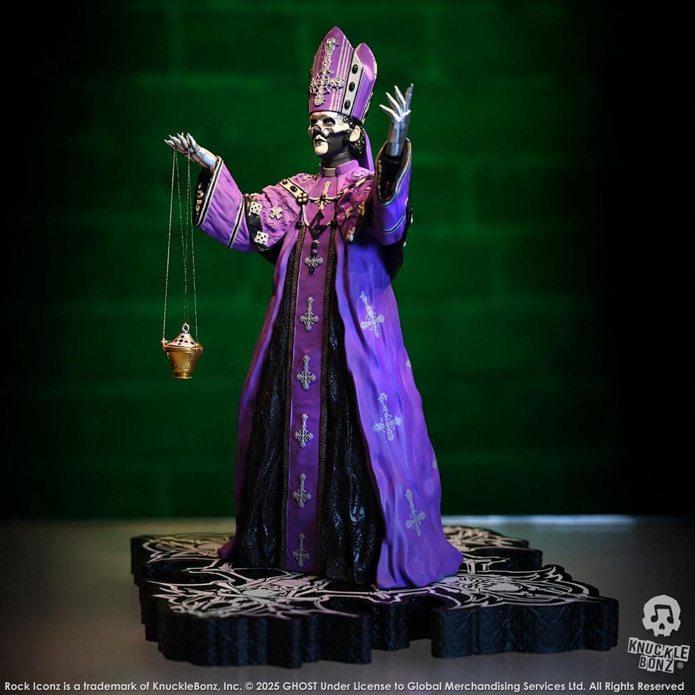 Ghost Rock Iconz Statue Papa V Perpetua Purple Robes 22 cm - Image 3