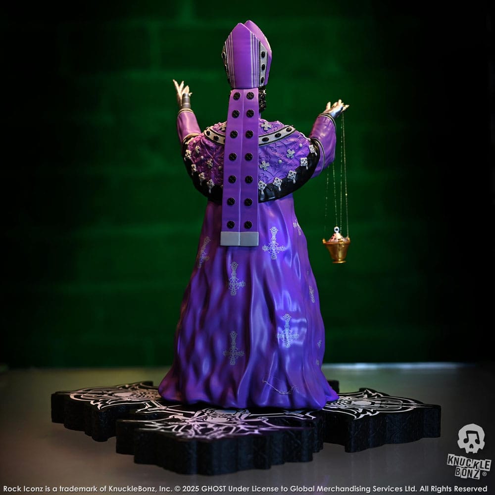 Ghost Rock Iconz Statue Papa V Perpetua Purple Robes 22 cm - Image 5